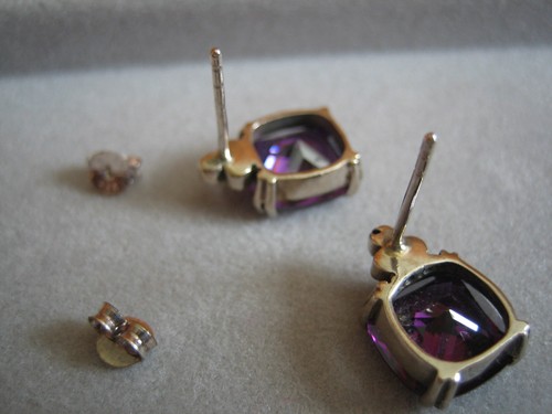 .925 STERLING SILVER AMEHTYST SET - Picture 4 of 7
