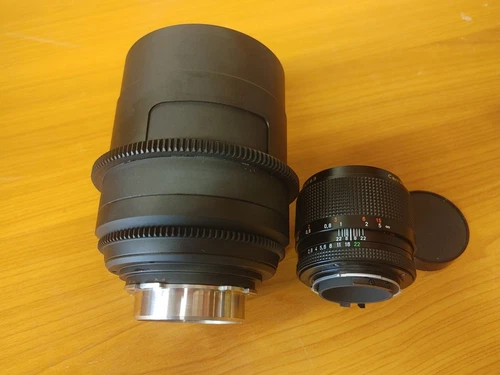 Complete! Ver. Contax Makro Planar 60mm F/2.8 C Lens For PL Mount !