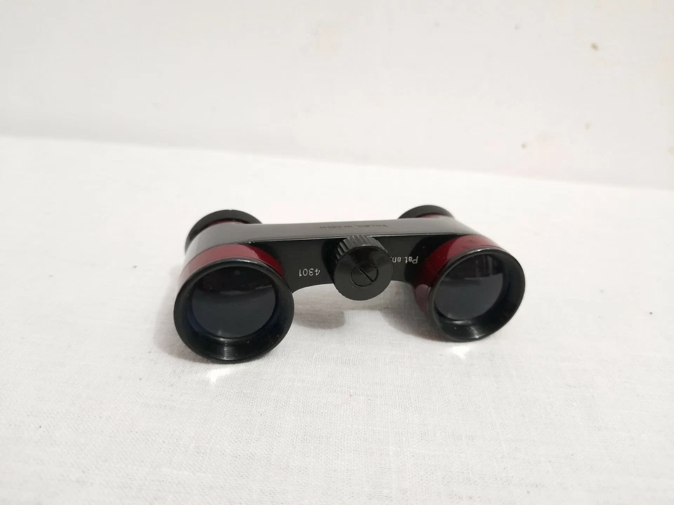 OLD VINTAGE OPERA BINOCULAR GOERZ WIEN STABILETT MADE IN AUSTRIA RED & BLACK - Image 2 of 4