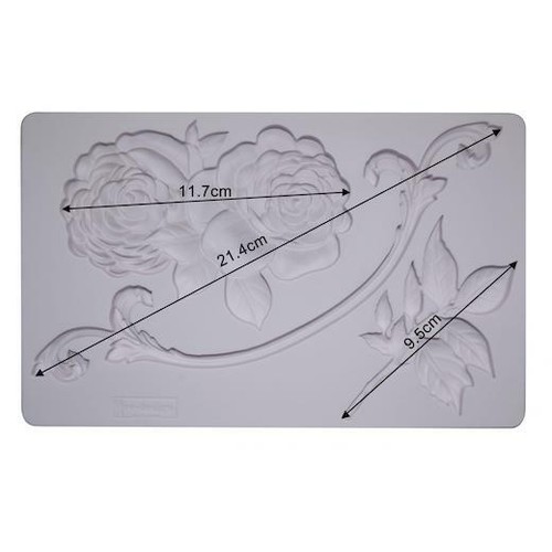 Prima re·design Molde Silicona 5" x 8" - Rosa Victoriana - Imagen 3 de 3