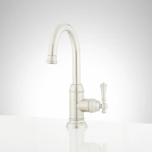 Signature Hardware SHXCAM103PN Amberley Faucet Polished Nickel *HAS SLIGHT DENT* - Picture 1 of 4
