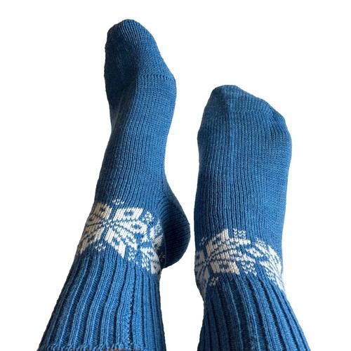 Calcetines de lana real hechos a mano, cálidos tejidos de invierno, talla 8-10 para mujer, ecológicos - Imagen 32 de 37