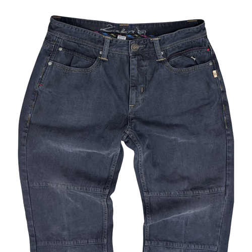 Zenfari Jeans Mens Paneled Detailing Straight Leg Sz 36 (34) Dark Gray Retro Y2K - Picture 9 of 10