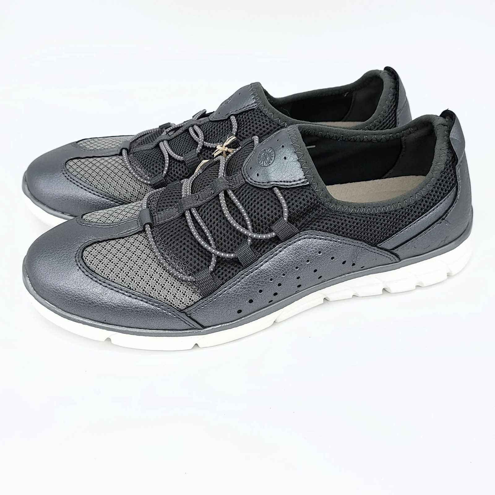 Earth Spirit Athletic Sneakers Comfort Slip On Silver New Size 9.5 | eBay