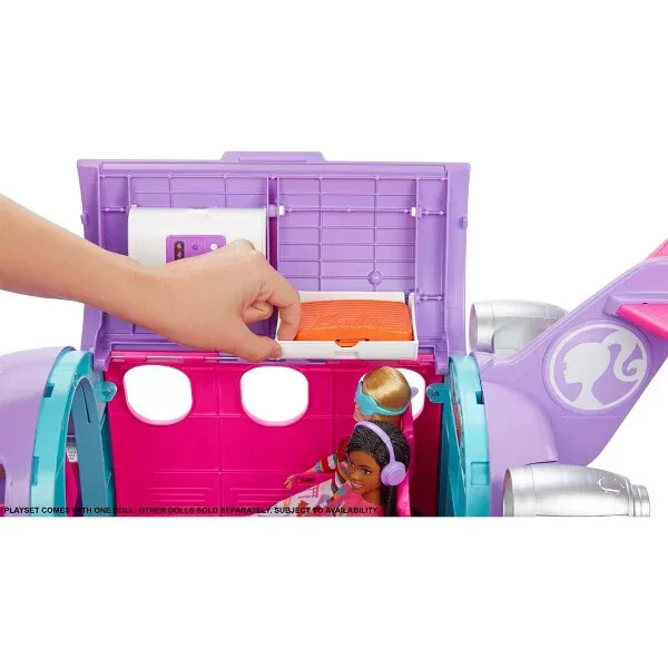 Barbie Airplane Play Set Plane Jet Toy Vehicle For Dolls Girls Toys Vacation Dog