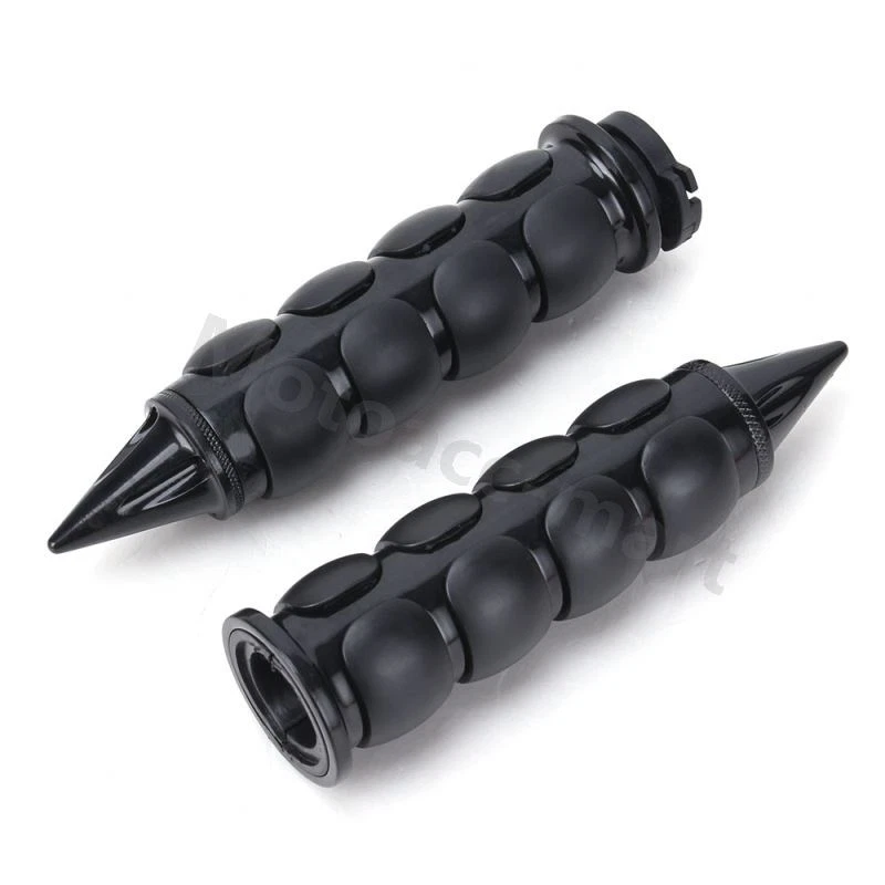 Empuñaduras negras para manillar de motocicleta acelerador 1" pico para Harley Softail XL883 Foto 4 de 4