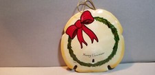 SDO-019 HAND PAINTED SAND DOLLAR CHRISTMAS ORNAMENT