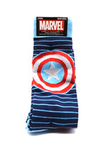 MENS-MARVEL- AVENGERS CAP - 2 PAIR PACK CREW SOCKS  SHOE SIZE 6-12  NEW W TAGS