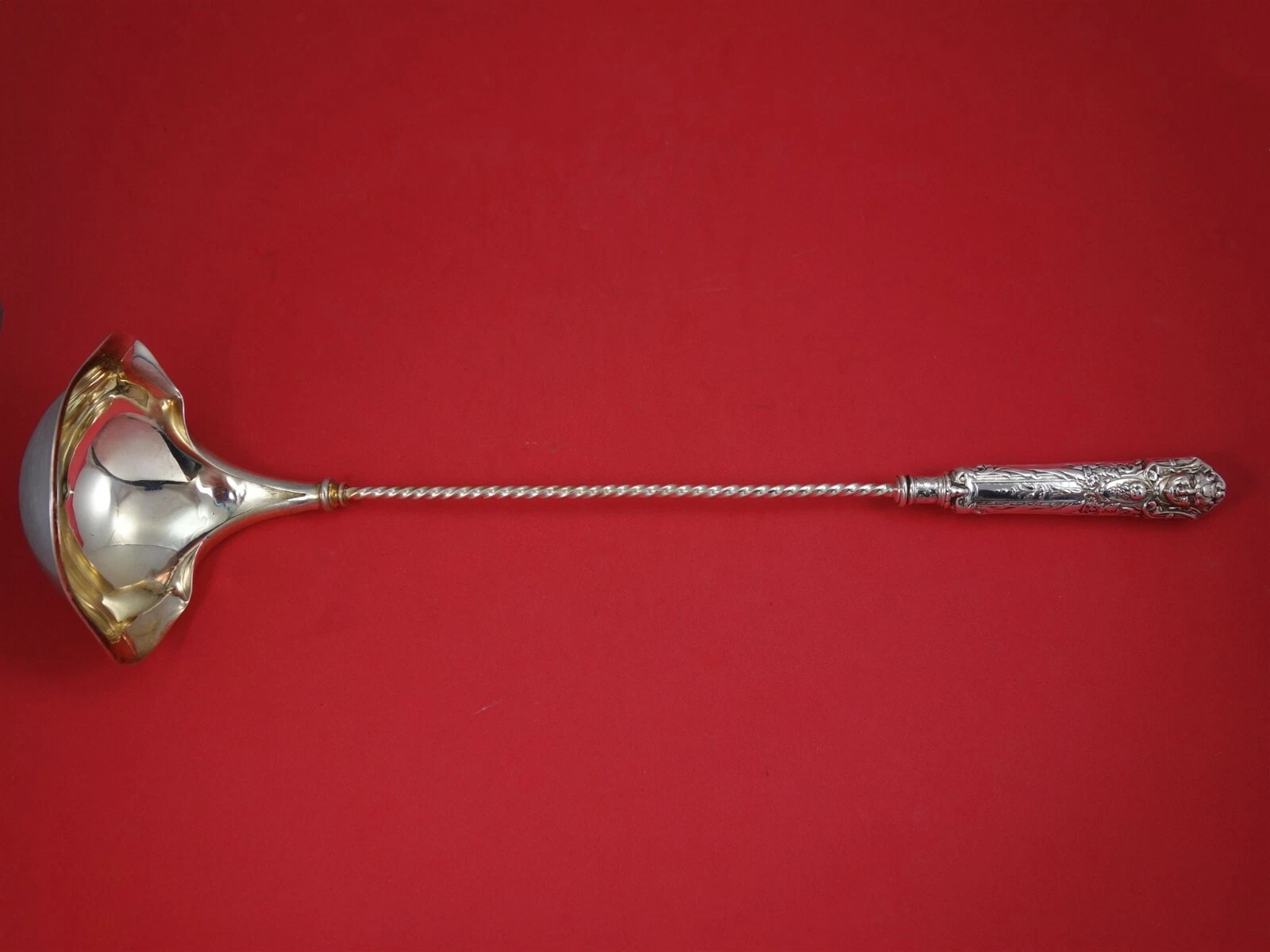 Renaissance by Reed and Barton Silverplate Plate Punch Ladle Twisted Original