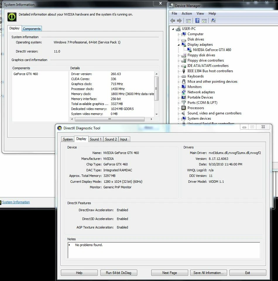 Gtx 460 online windows 10
