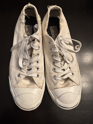 Converse Jack Purcell Womens Sneakers Size 7.5 Off White Low Top Shoes