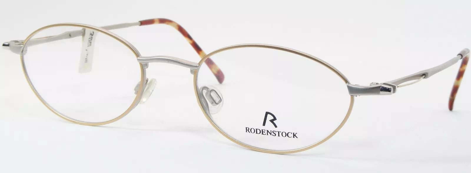 Vintage RODENSTOCK R 2553 F SILVER /PALE G EYEGLASSES GLASSES FRAME 48 17 135