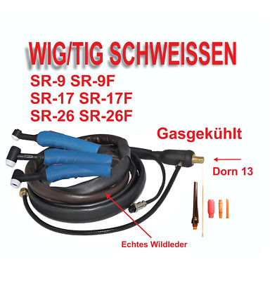 WIG Schlauchpaket SR9 SR17 SR26 Schweißinverter Schweißbrenner SR9 SR17 SR26