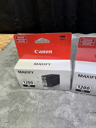 Canon Maxify 1200 BK Schwarz Tintentank Brandneu Fabrikversiegelt 3 Packungen - Bild 2 von 6
