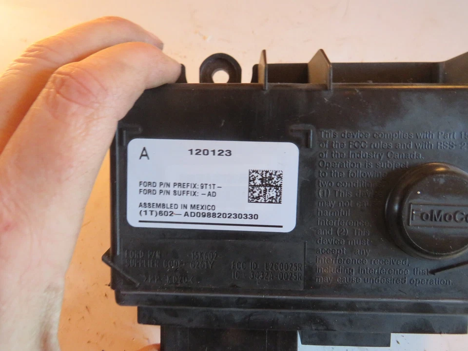 Ford Fiesta TPMS 2011-2013 2012 módulo de presión de neumáticos OEM 9T1T-15K602-AD Foto 2 de 4