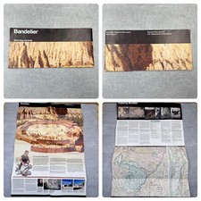 Vintage 1997 Bandelier National Park Service Official Map and Guide New Mexico