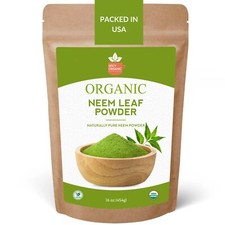 Organic Neem Leaf Powder 16 oz Azadirachta Indica for Hair  Skin Care