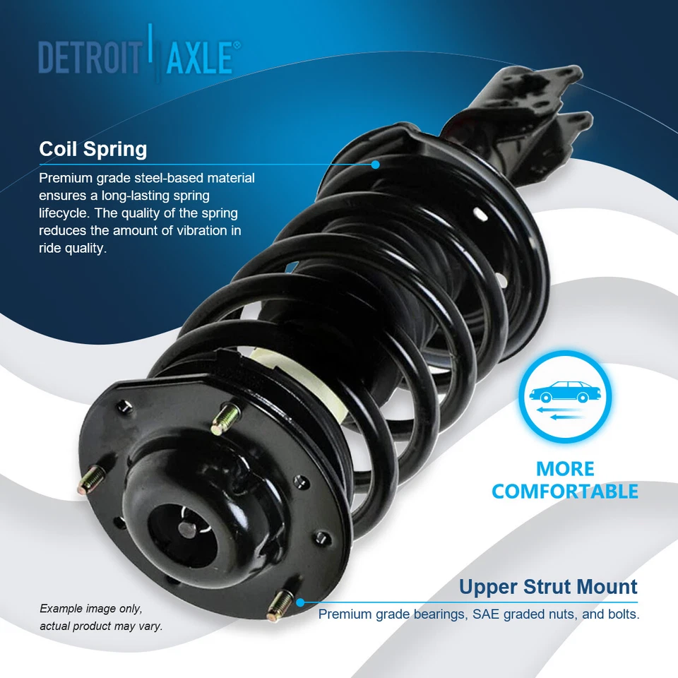 Puntales delanteros con muelle helicoidal para Chevy Malibu Pontiac G6 Saturn Aura 2004-2012 Foto 3 de 4