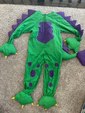 Vintage Kid Halloween Costume Dinosaur Dragon Whimsicality Sz 4-5. Euc