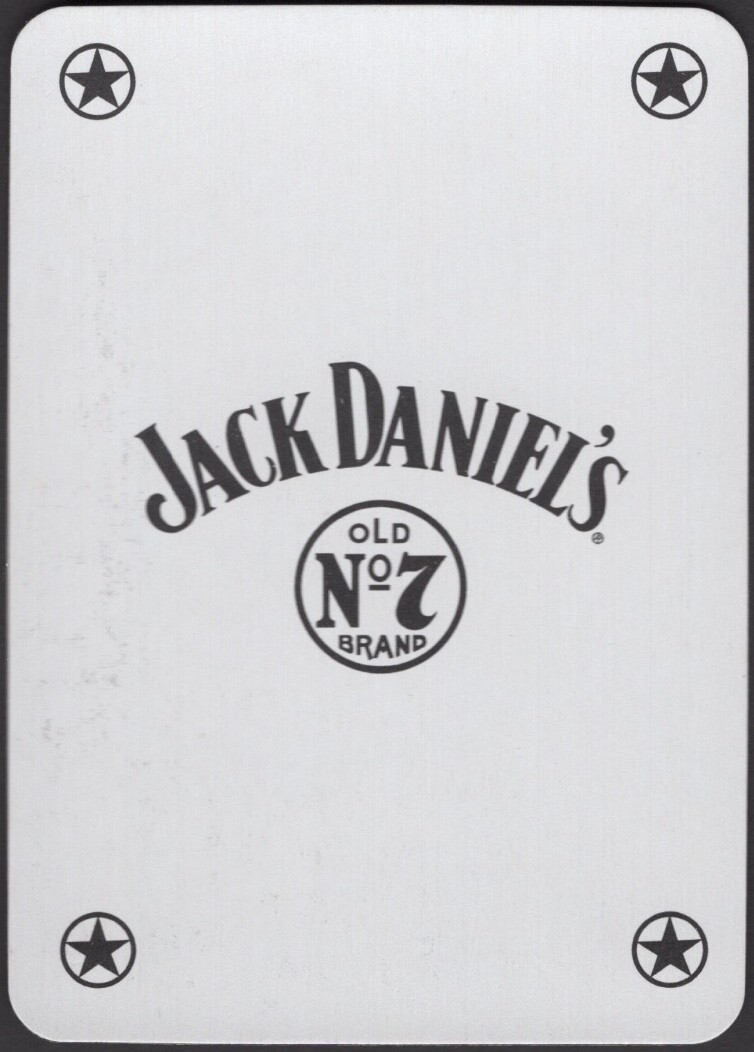 Playing Cards JOKER Single Card Old Wide * JACK DANIEL’S No.7 WHISKY Advertising