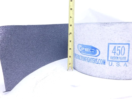 5 YARDS x 6" PEC FRICTION FIGHTERS 450 GRAPHITE COATED CANVAS ROLL HEAVY DUTY HR