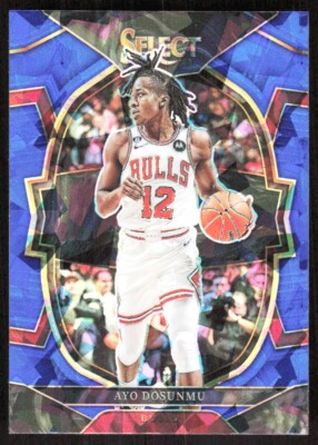 2022-23 4535E Panini Select Blue ICE PRIZM Ayo Dosunmu Chicago Bulls #21