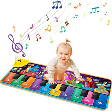 Kids Musical Piano Mats with 25 Music Sounds,Musical Toys Baby Floor Piano Keybo