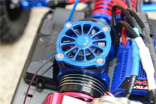 GPM ER2018FAN ALU MOTOR HEATSINK COOLING FAN FOR TRAXXAS 4WD E-REVO VXL 86086 - Picture 8 of 10