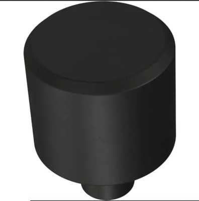 Brainerd P43448W-FB Matte Black 1'' Bar Cabinet Drawer Knob