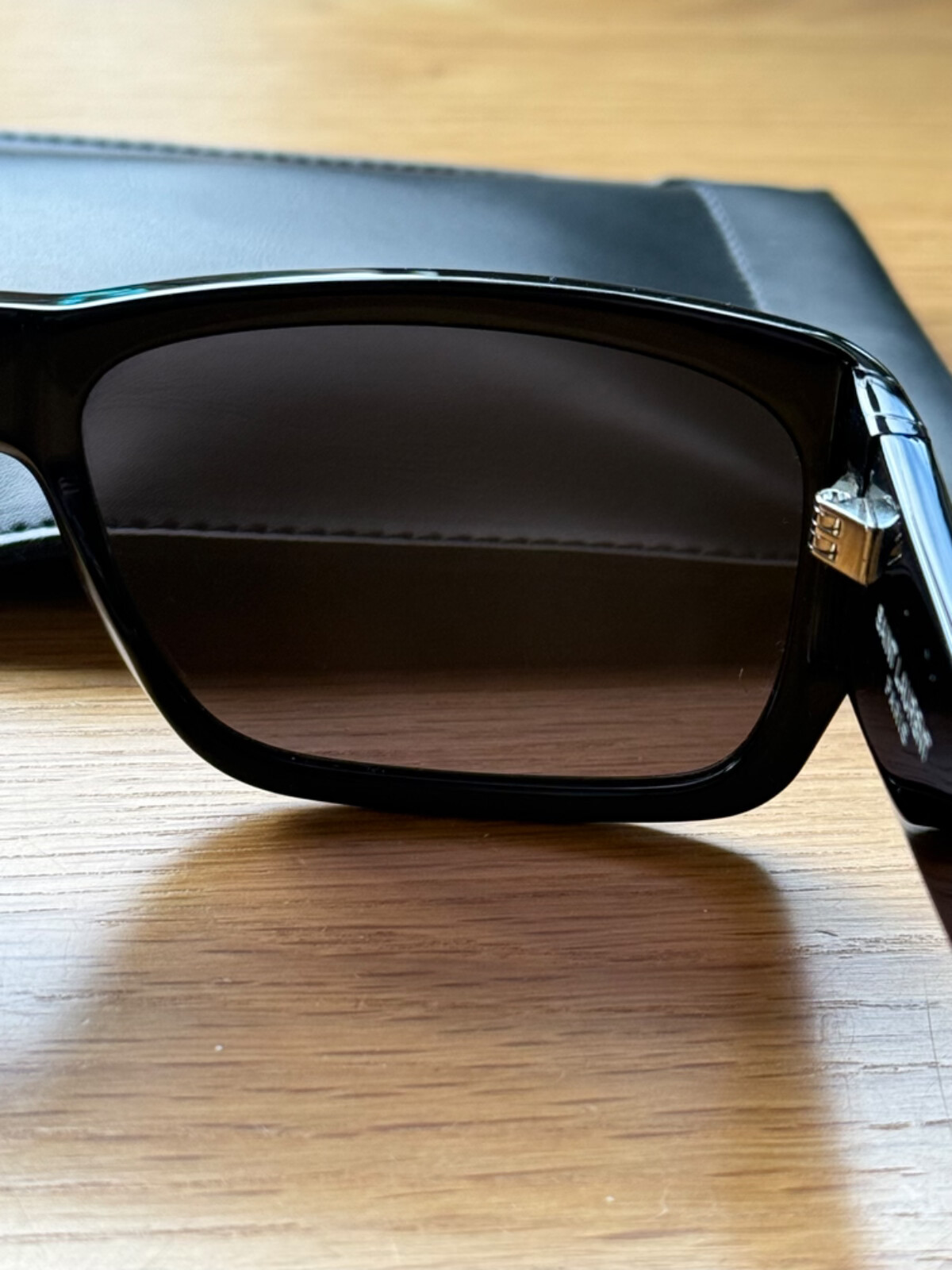 Occhiali da sole YSL SAINT LAURENT SL 366 stile Lenny neri rettangolari uomo unisex