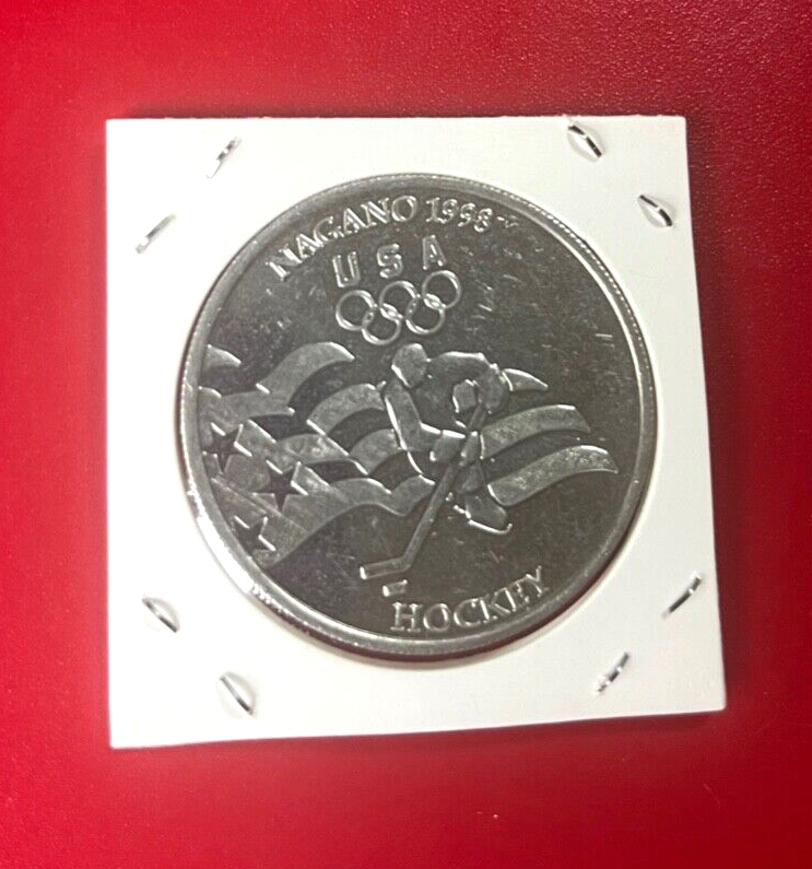 1998 US Winter Olympic Team Coin ALuminum Nagano Hockey Token | eBay