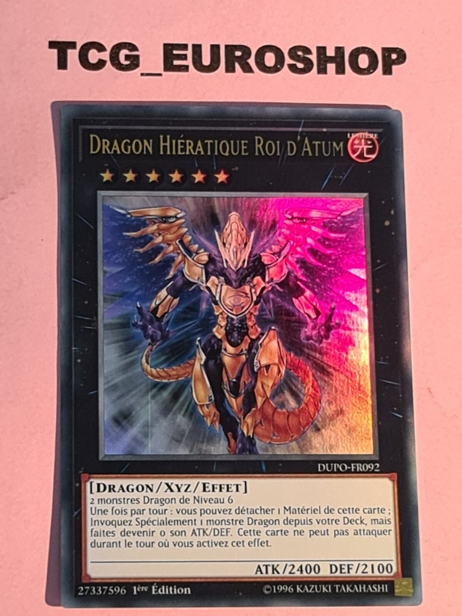 HIERATIC DRAGON KING OF ATUM | YUGIOH | DUPO | FRENCH | ULTRA RARE | NM #103