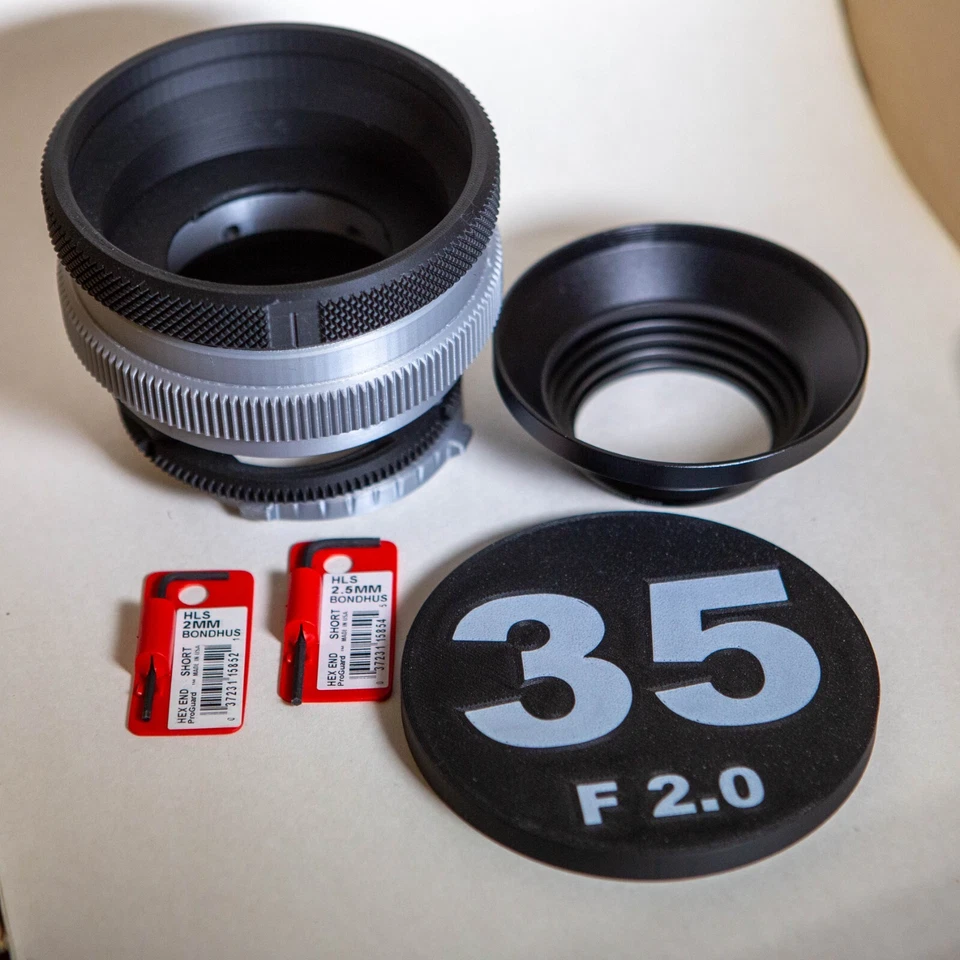 Canon FD 35mm f/2.0 SSC Cine mod - Cine Housing - Rehousing - DIY - Image 2 of 4