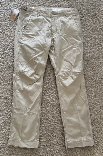 NWT Men's Ralph Lauren Denim & Supply Baggy Khaki Pants Size 34 X 32