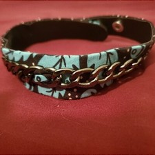 African Print Green and Black Choker/ Necklace
