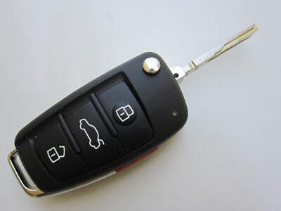 USED OEM AUDI FLIP KEY KEYLESS ENTRY REMOTE FOB NBGFS1271M -Pls read description