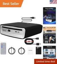 Universal External CD Player for Car with Remote Control  USB Extension Cable