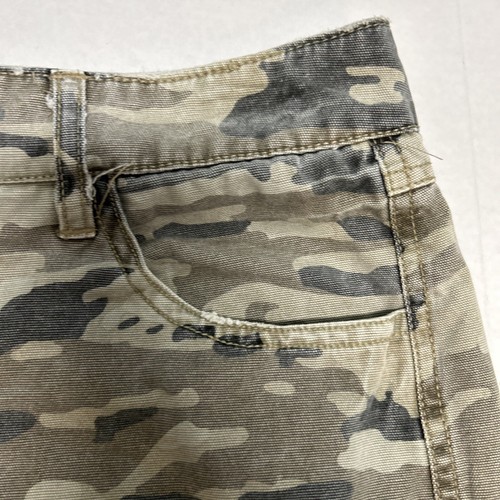 Vintage Style Nori Womens Size 5 Camo Y2K Frayed Hem High Waist Pencil Skirt - Picture 4 of 8