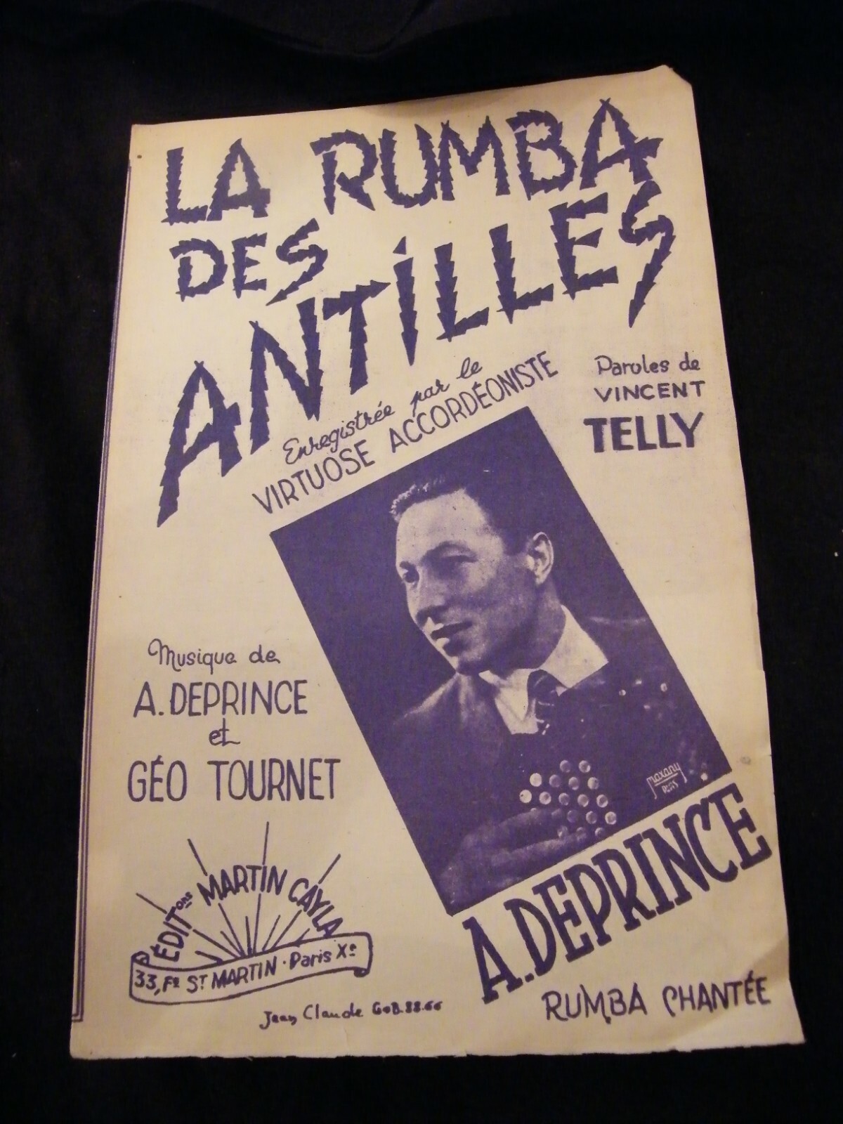 Partition La Rumba Des Antilles A Deprince Music Sheet