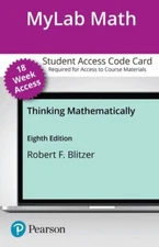 Blitzer/Dc - Mylab Math Thinking Mathematically W/Etext 