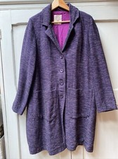 Nomads Size 16 Purple Tweed Coat