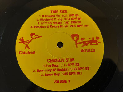 Chicken Scratch Volume 7 - 12  Vinyl Various- U Remind Me, Peaches & Cream Remix