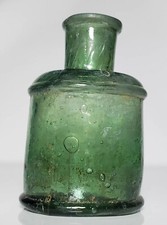 Old Antique Inkwell from the 1800s. Ink Well Glass.