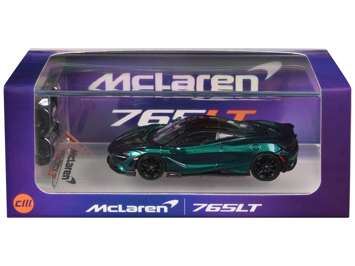 CM Models Mclaren 765LT Chameleon Purple W/Extra Wheels 1/64 CM64