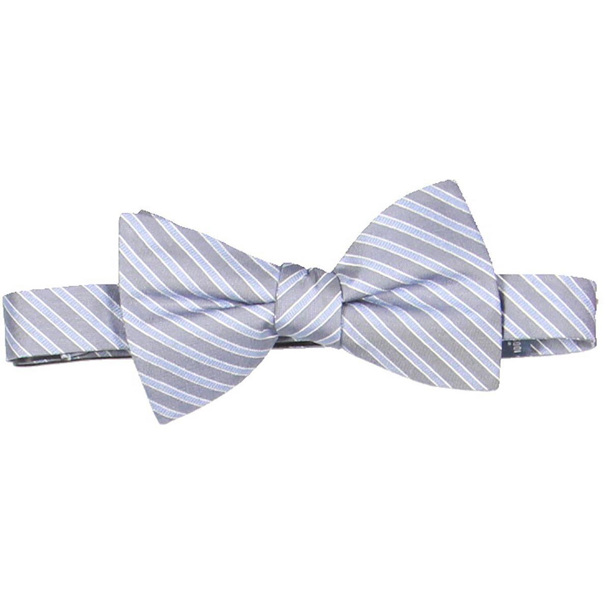 Мужской деловой галстук-бабочка в синюю шелковую полоску Ryan Seacrest Distinction OS BHFO 5177 2390₽