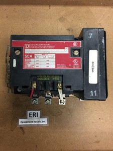 Square D 8903SP03, Ser A, 60A, Lighting Contactor, W/Square D 9999SX7