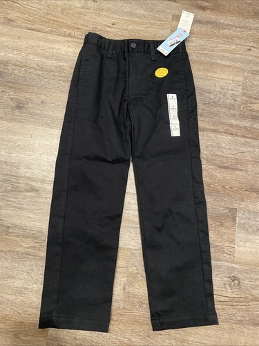 Boys' Straight Fit Uniform Pants Black - Cat & Jack 14