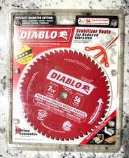DIABLO 7 1/4" 56 Teeth Circular Saw Blade Non-Ferrous Metal/Plastics 5/8" Arbor