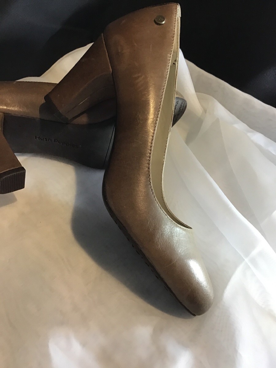 Women's Hush Puppies Minam Meagan Pump Classic light heels leather NEW size 