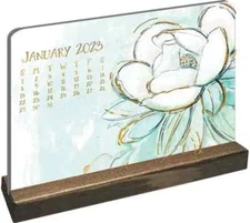 Desk Calendar 2023 - Wooden Easel Calendar, Impressions by The LANG Companies